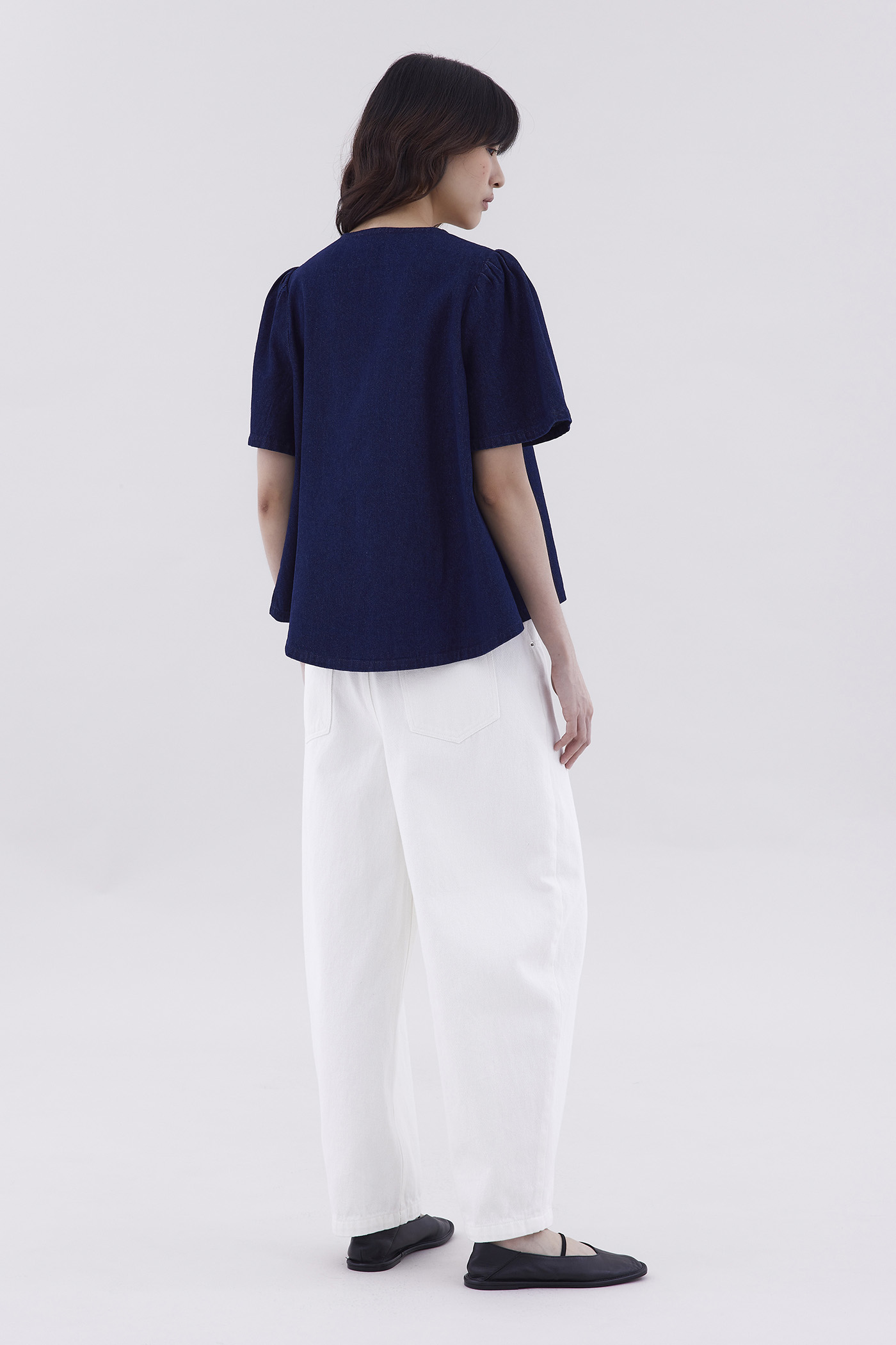 Selene Front-Tie Blouse
