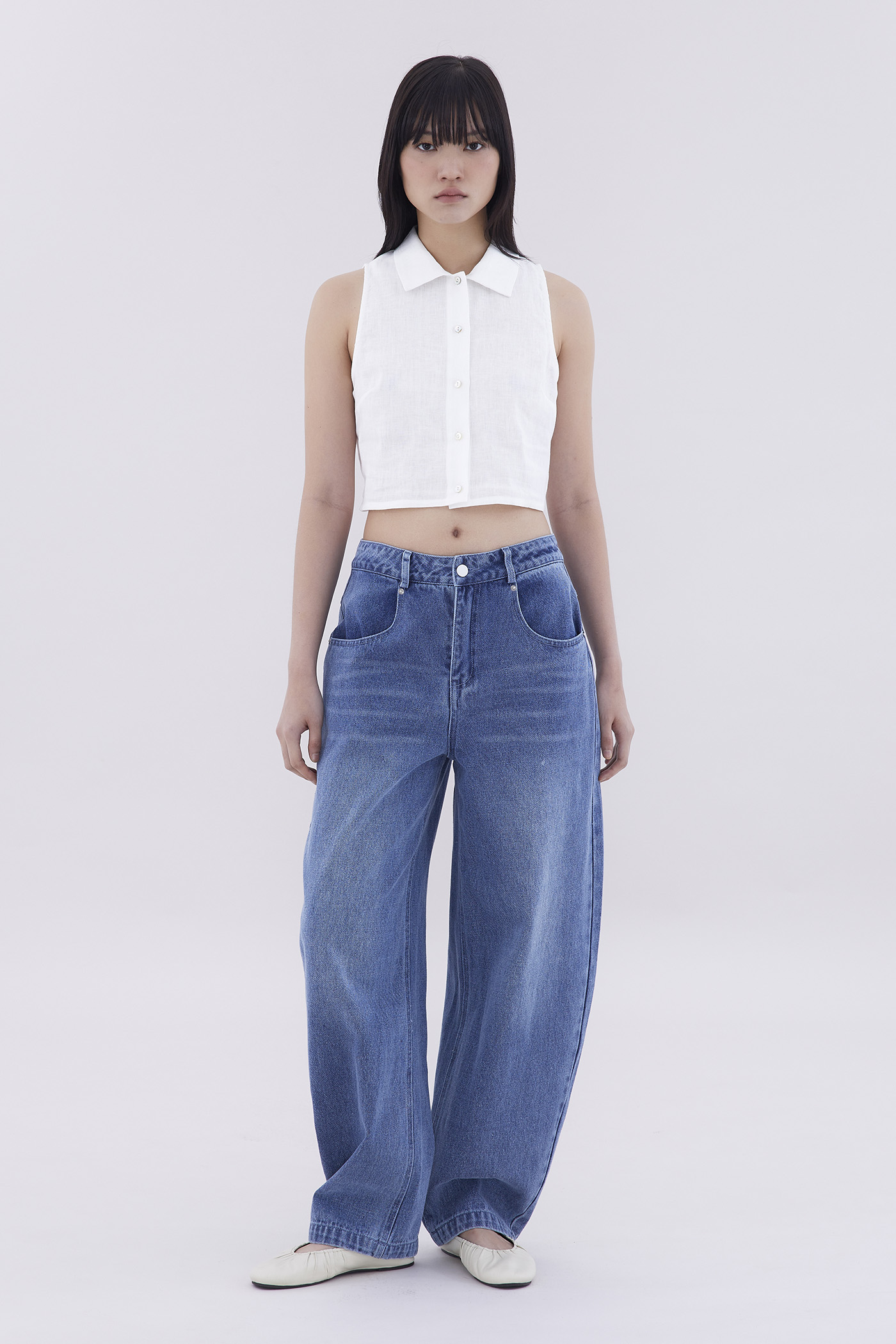 Keara Mid-Rise Barrel Leg Jeans