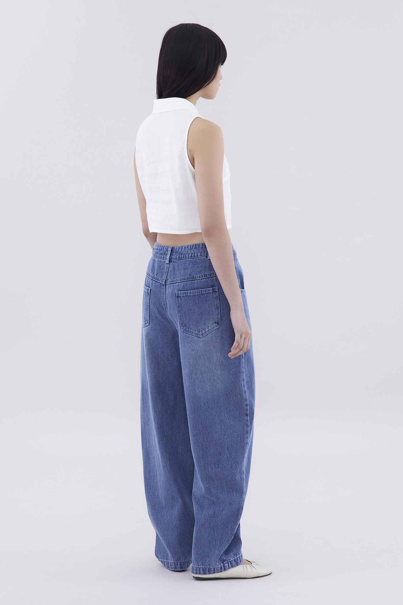 Keara Mid-Rise Barrel Leg Jeans