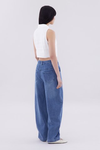 Keara Mid-Rise Barrel Leg Jeans