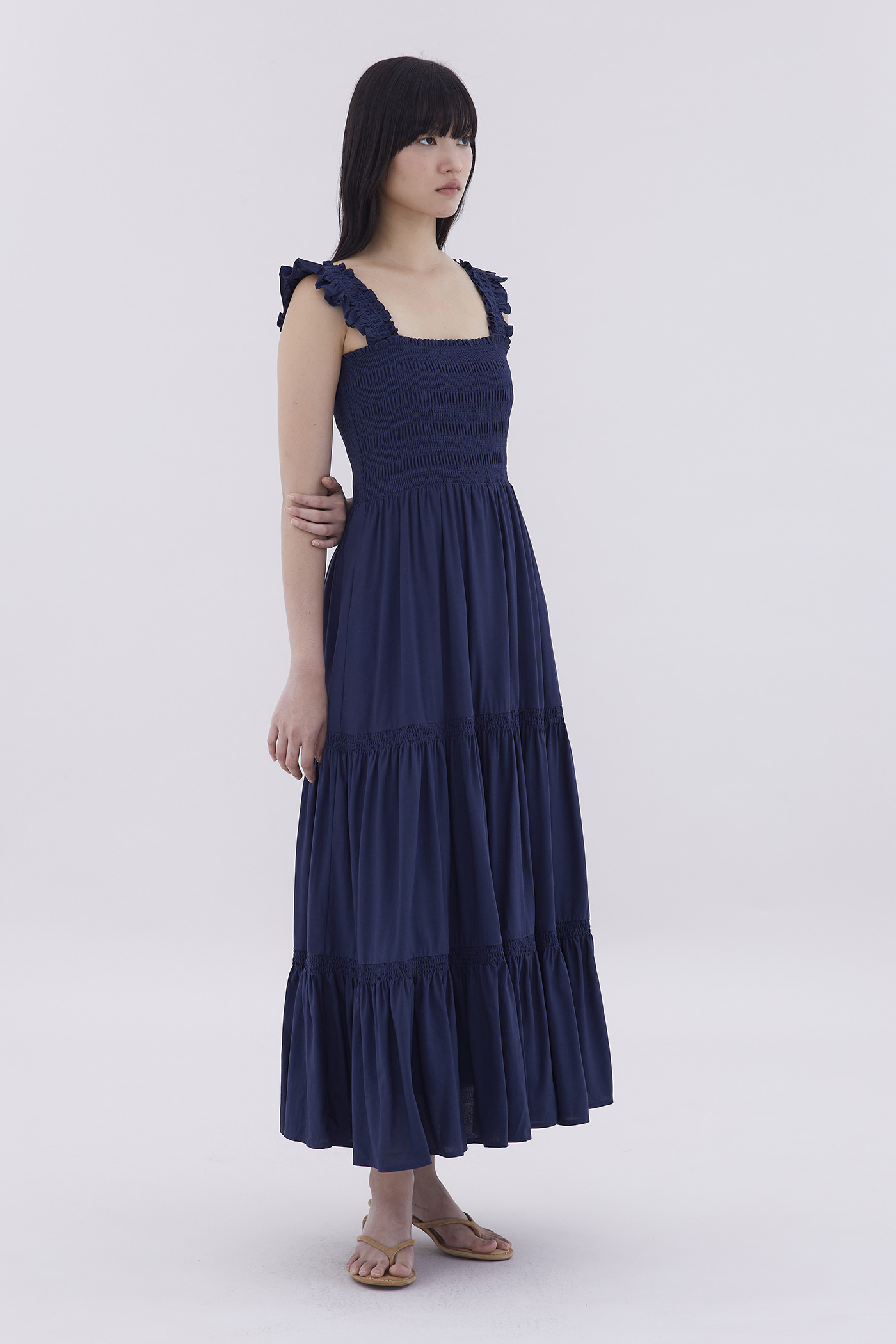 Finela Smock Tiered Dress