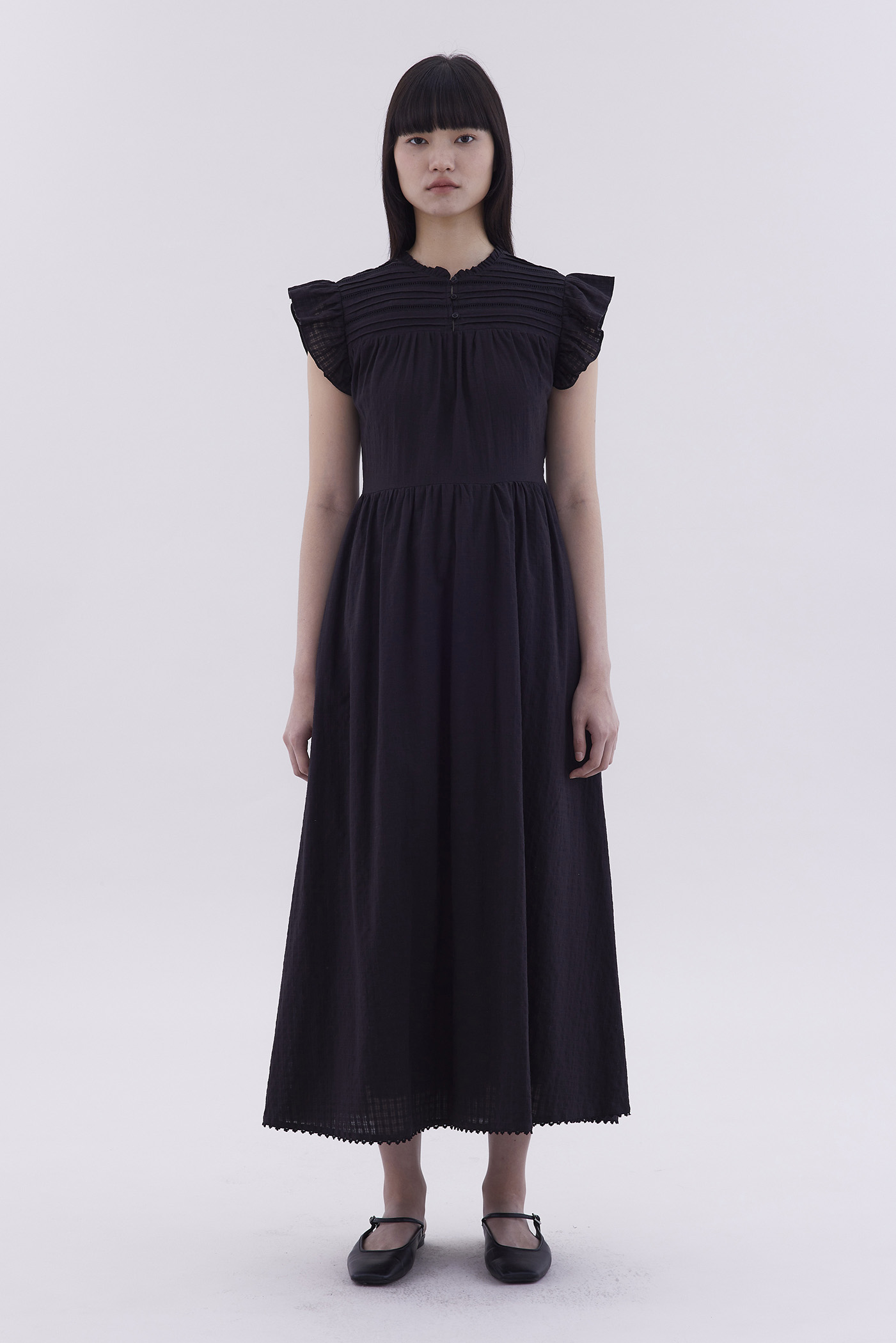 Novie Half-Button Dress