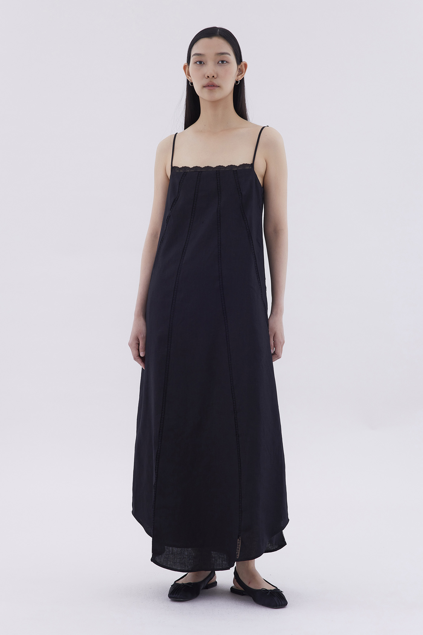Delena Lace-Trim Panelled Dress