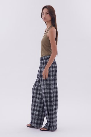 Checked Oversized Pants
