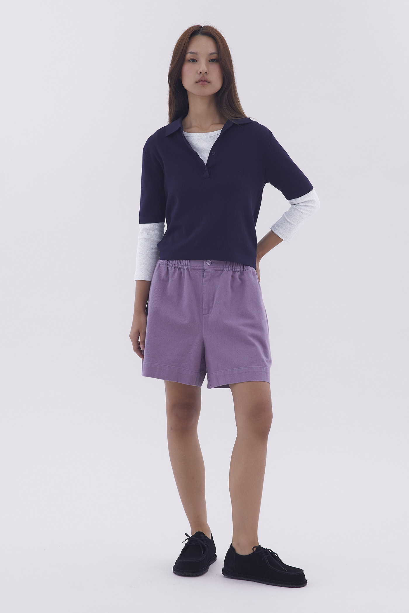 Washed Cotton Shorts