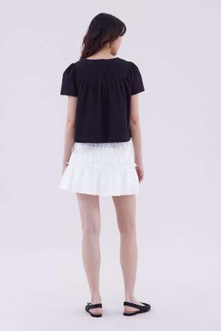 Laire Pin-Tuck Relaxed Top