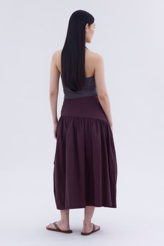 Camele Tie-Waist Skirt