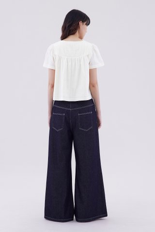 Laire Pin-Tuck Relaxed Top