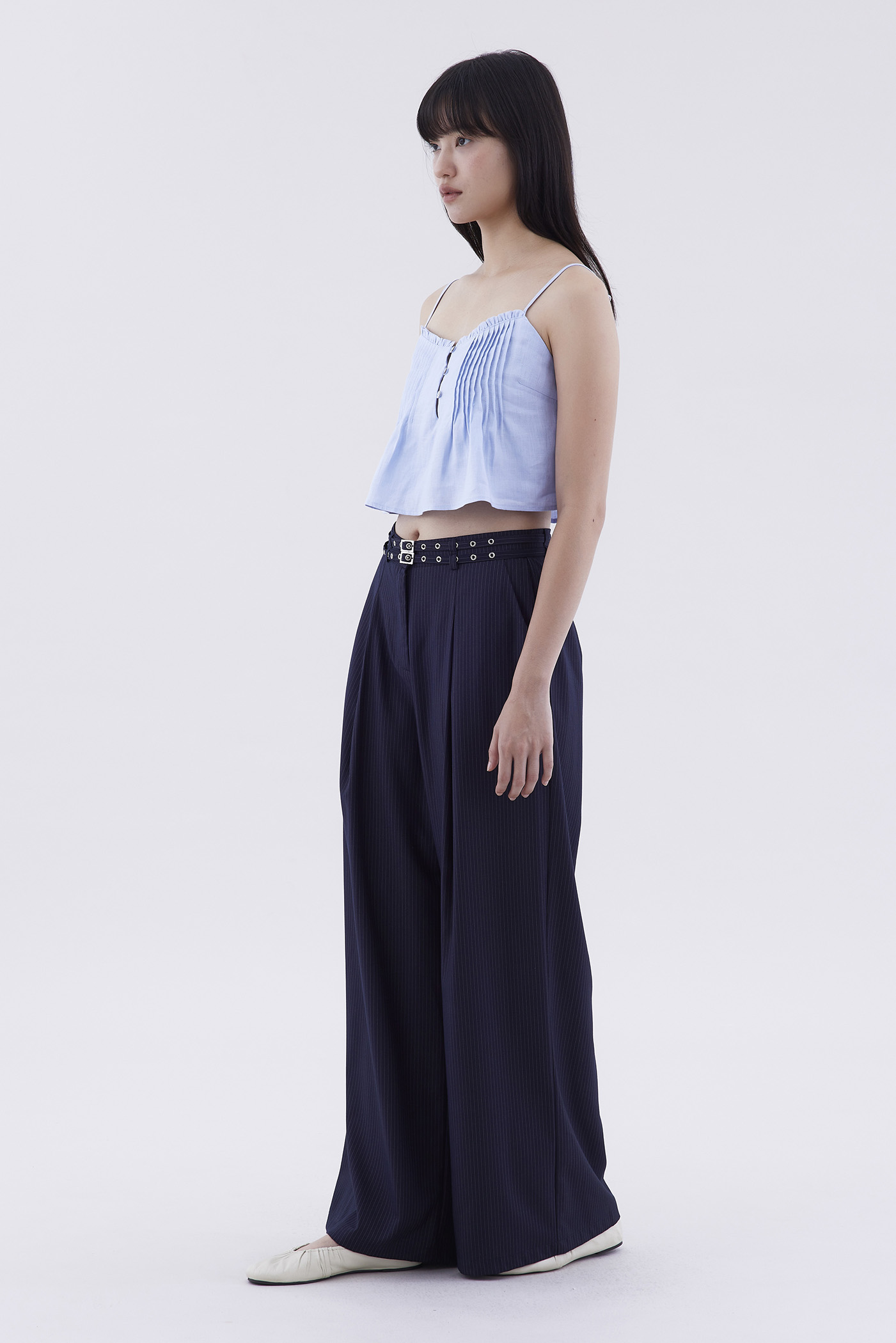 Sharelle High-Rise Pleat Pants