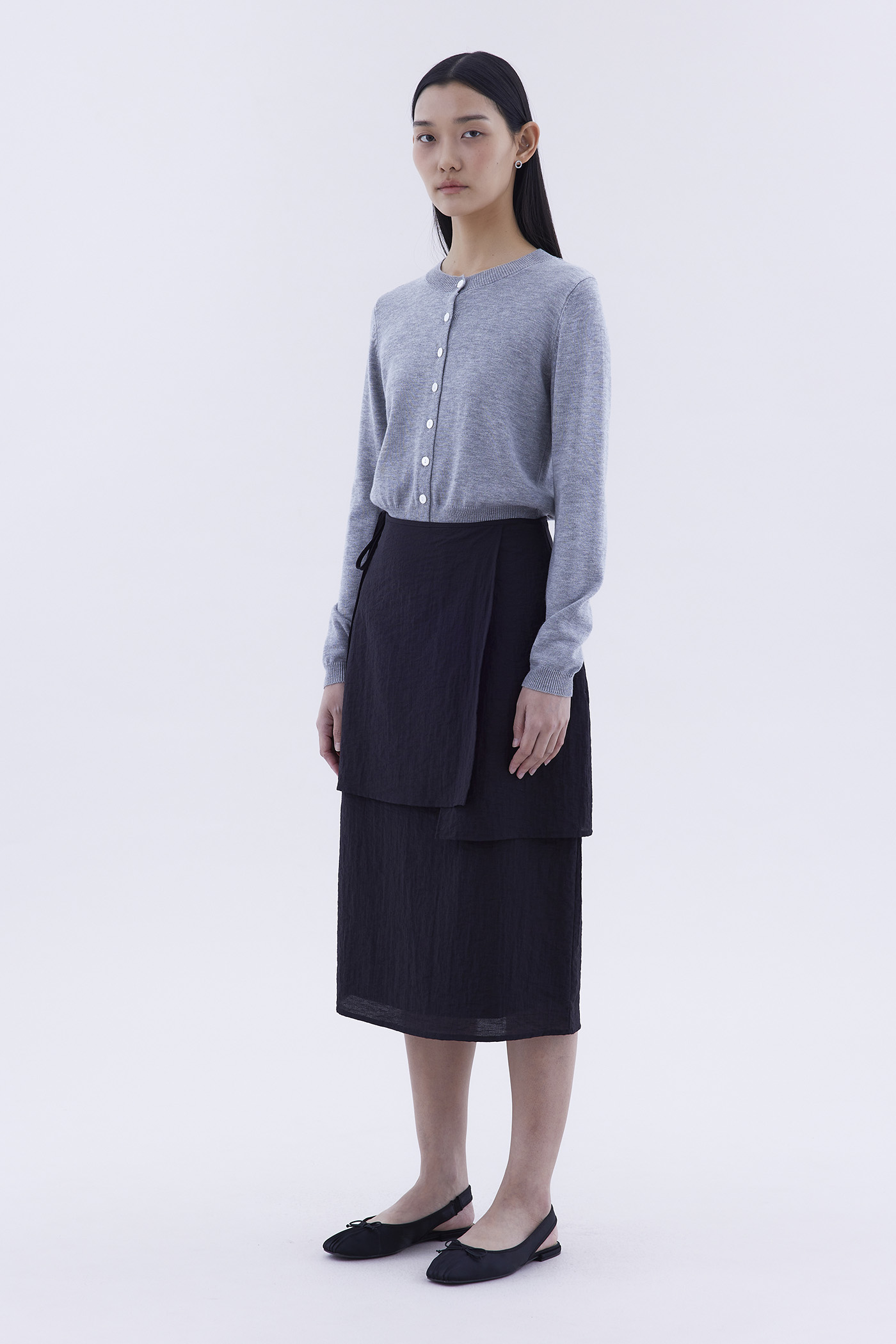 Erabella High-Rise Layered Skirt