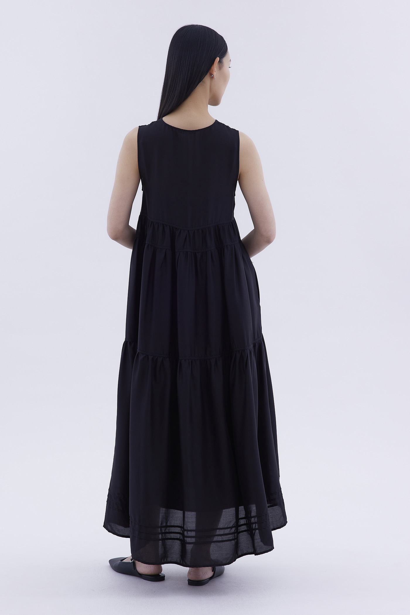 Noelle Ribbon-Tiered Dress