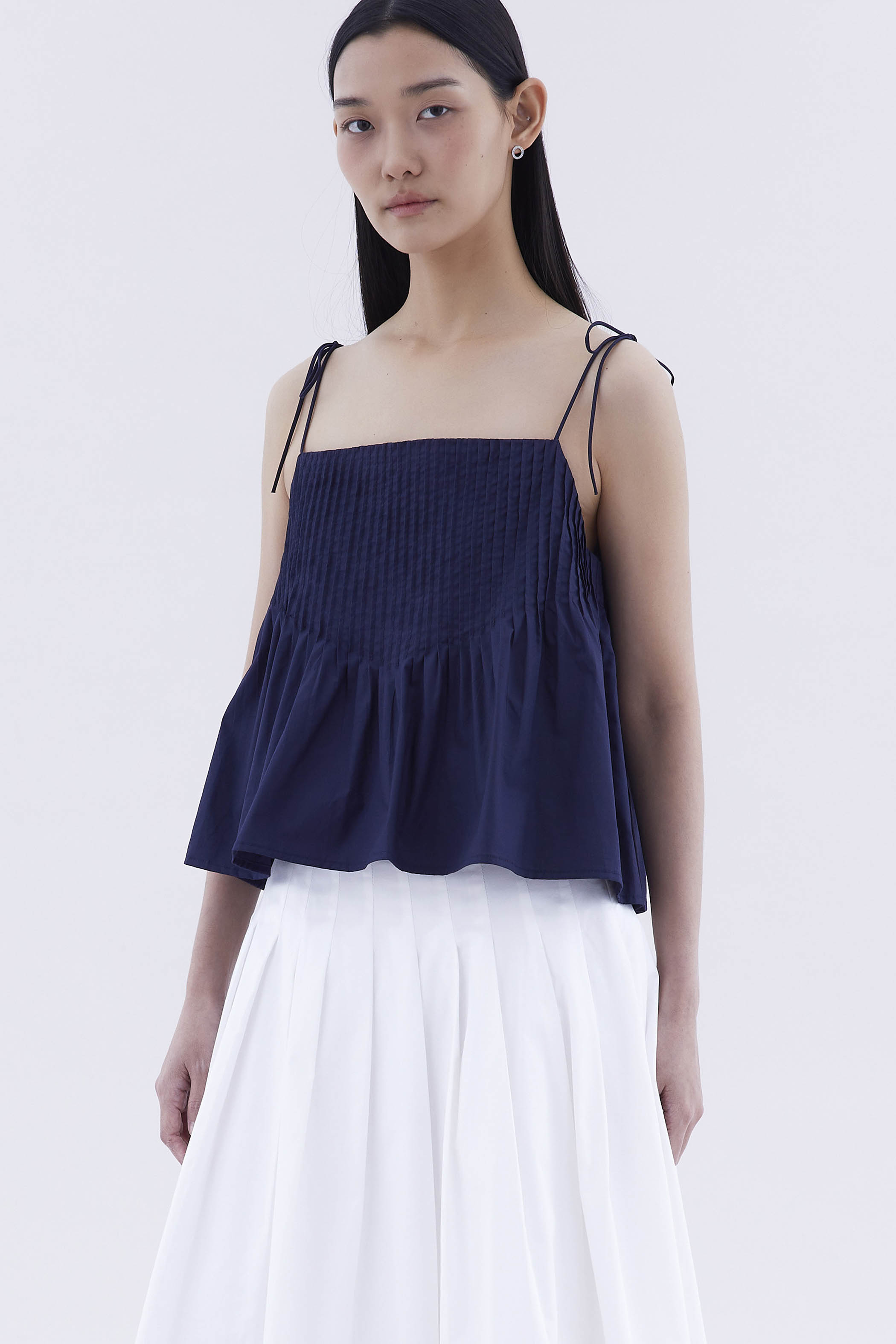 Brenelle Pin-tuck Top