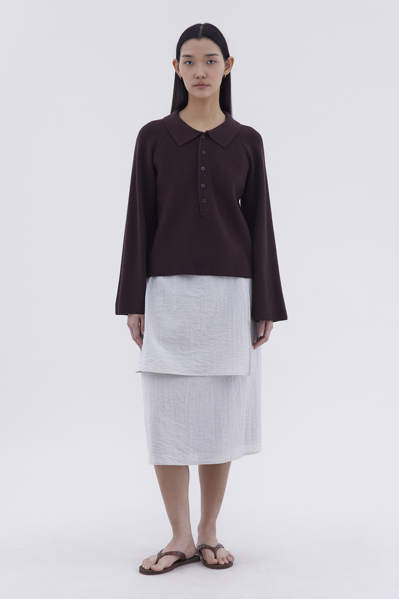 Maude Half Button Oversized Sweater