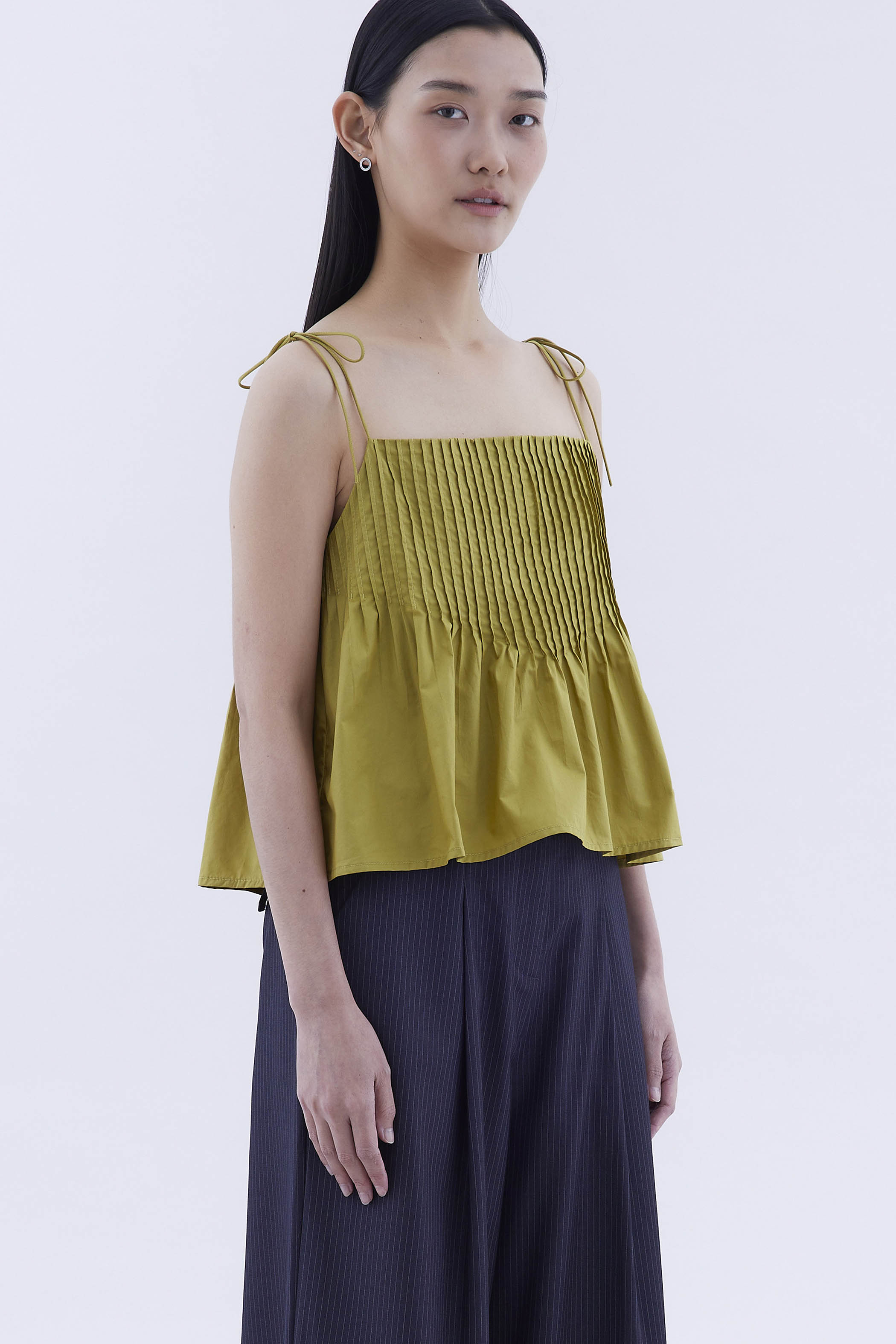 Brenelle Pin-tuck Top