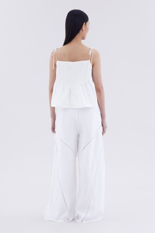 Jacqen Lace-Trim Panelled Pants