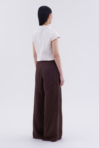Jacqen Lace-Trim Panelled Pants