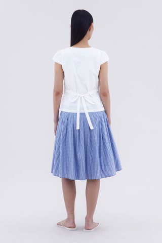 Mariette Lace Trim Fitted Blouse