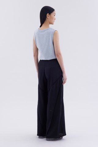 Jacqen Lace-Trim Panelled Pants