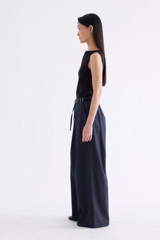 Sharelle High-Rise Pleat Pants