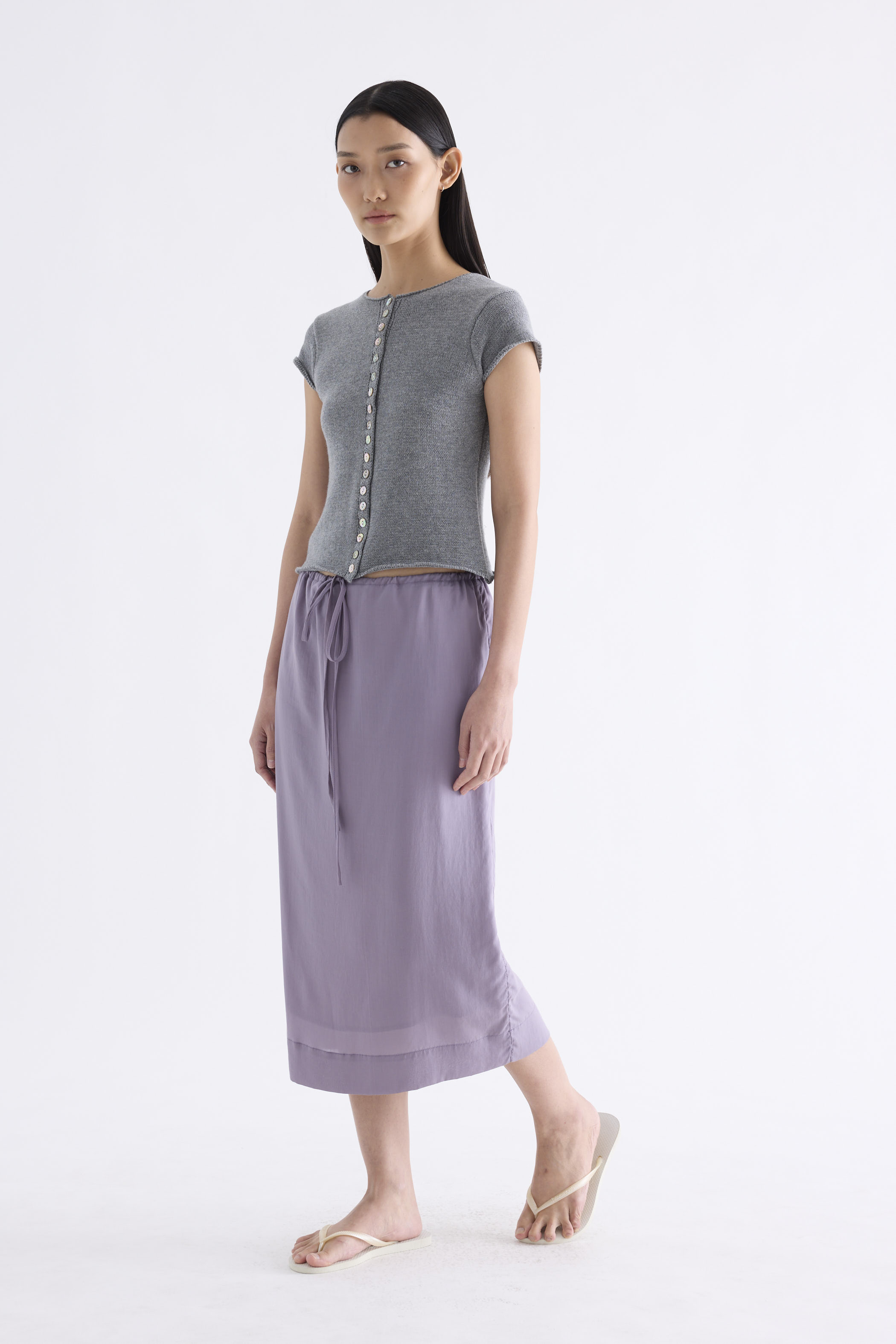 Kelyn Button-Down Knit Top