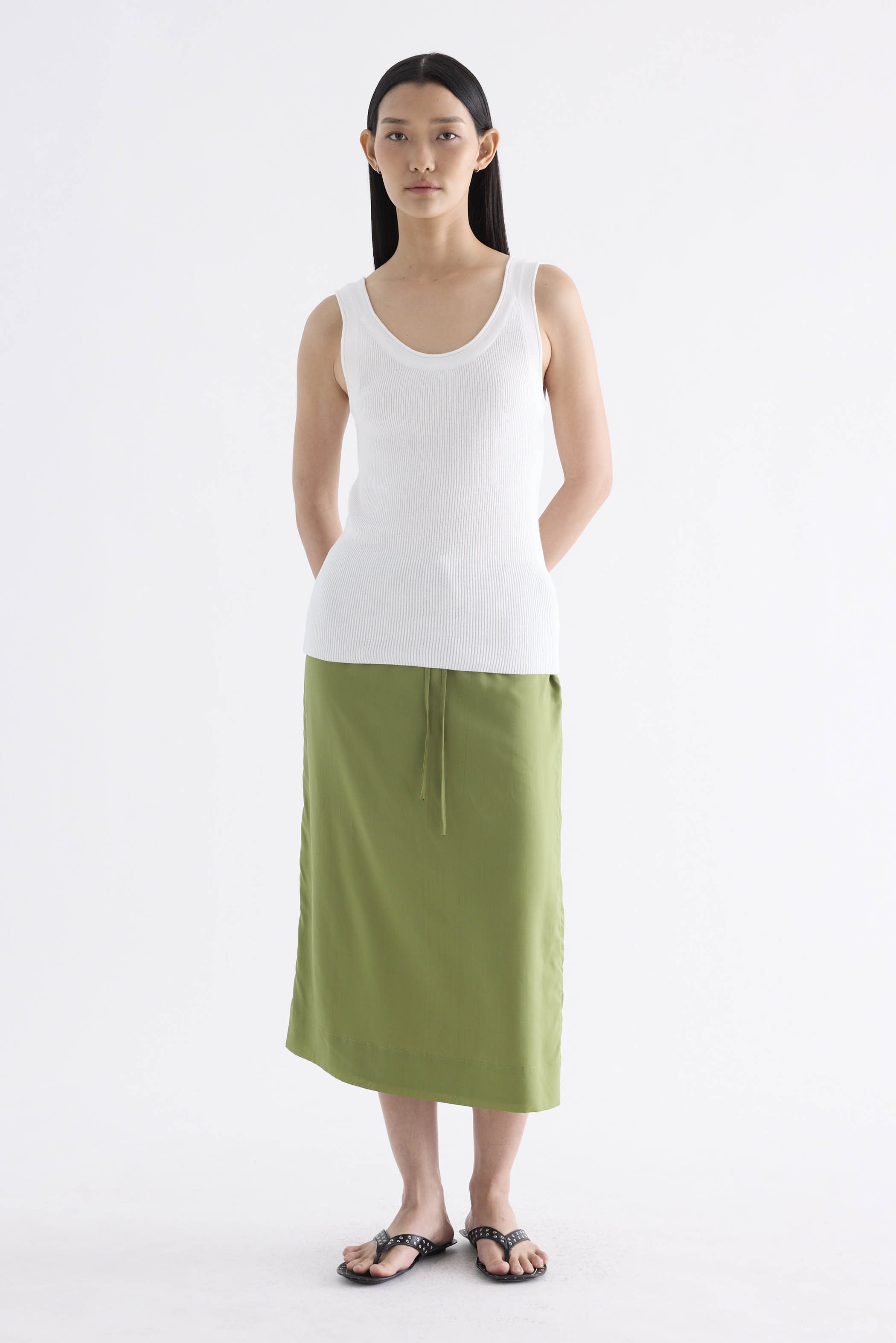Kanery Scoop-Neck Rib Tank