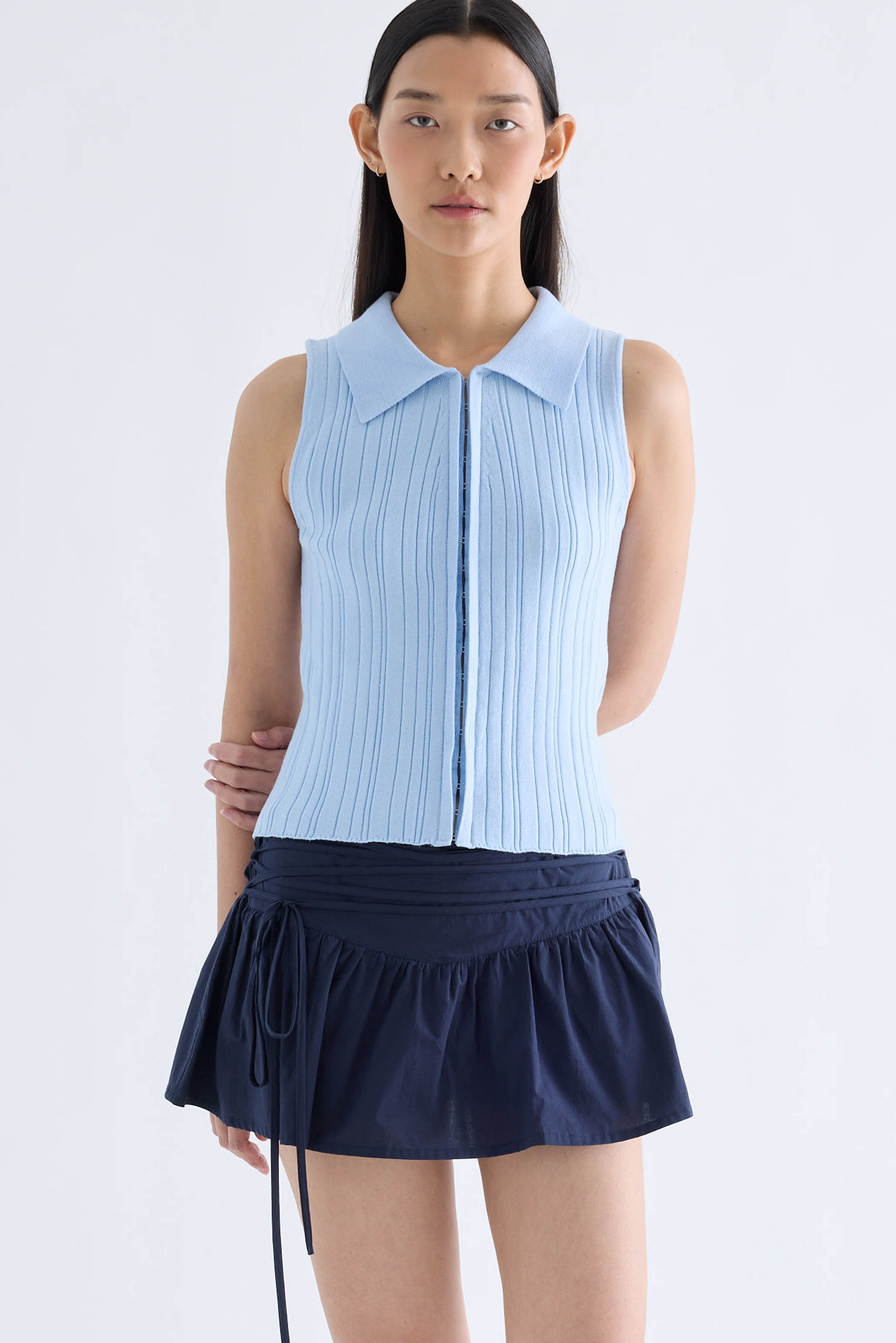 Amoryn Collared Knit Tank