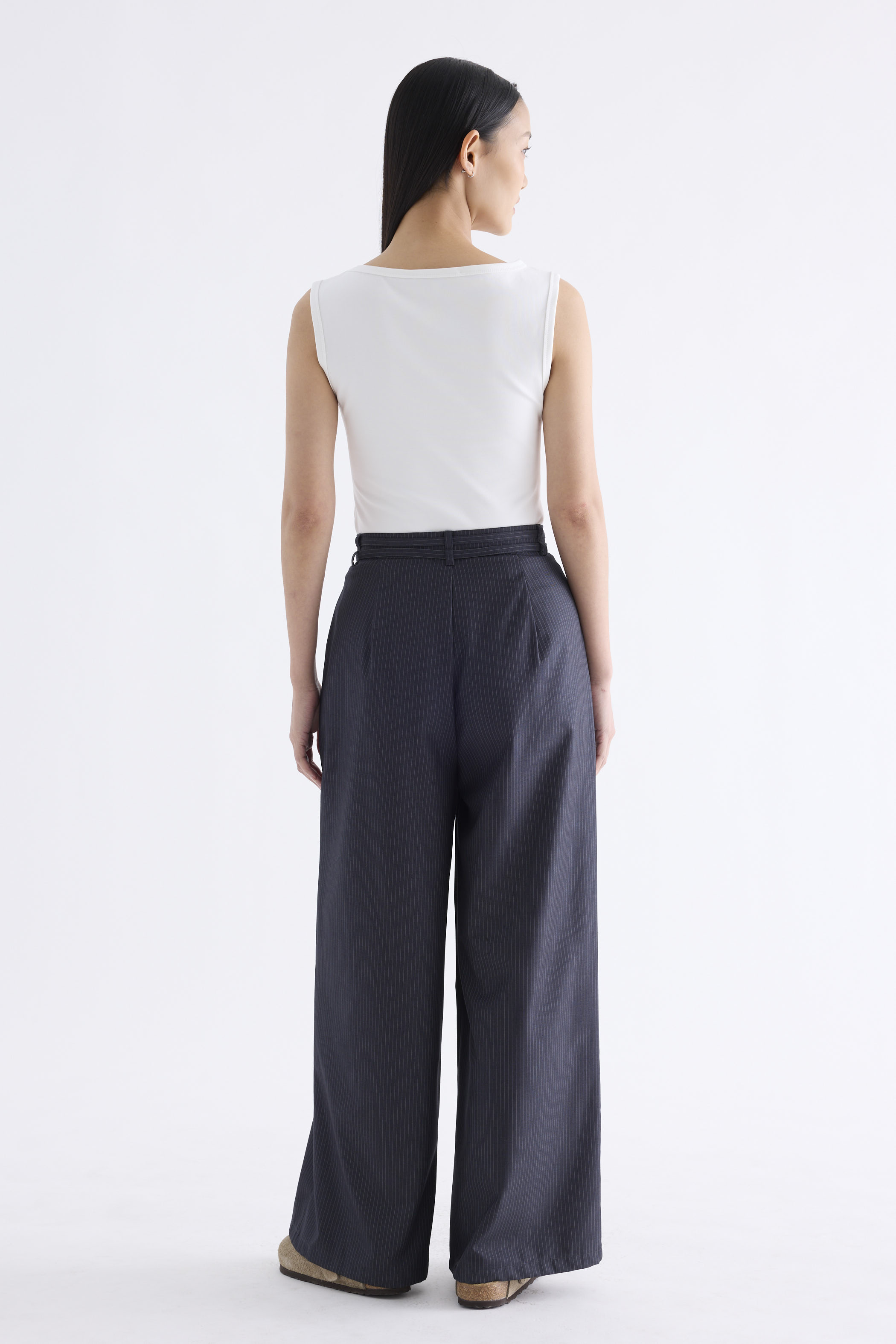Sharelle High-Rise Pleat Pants