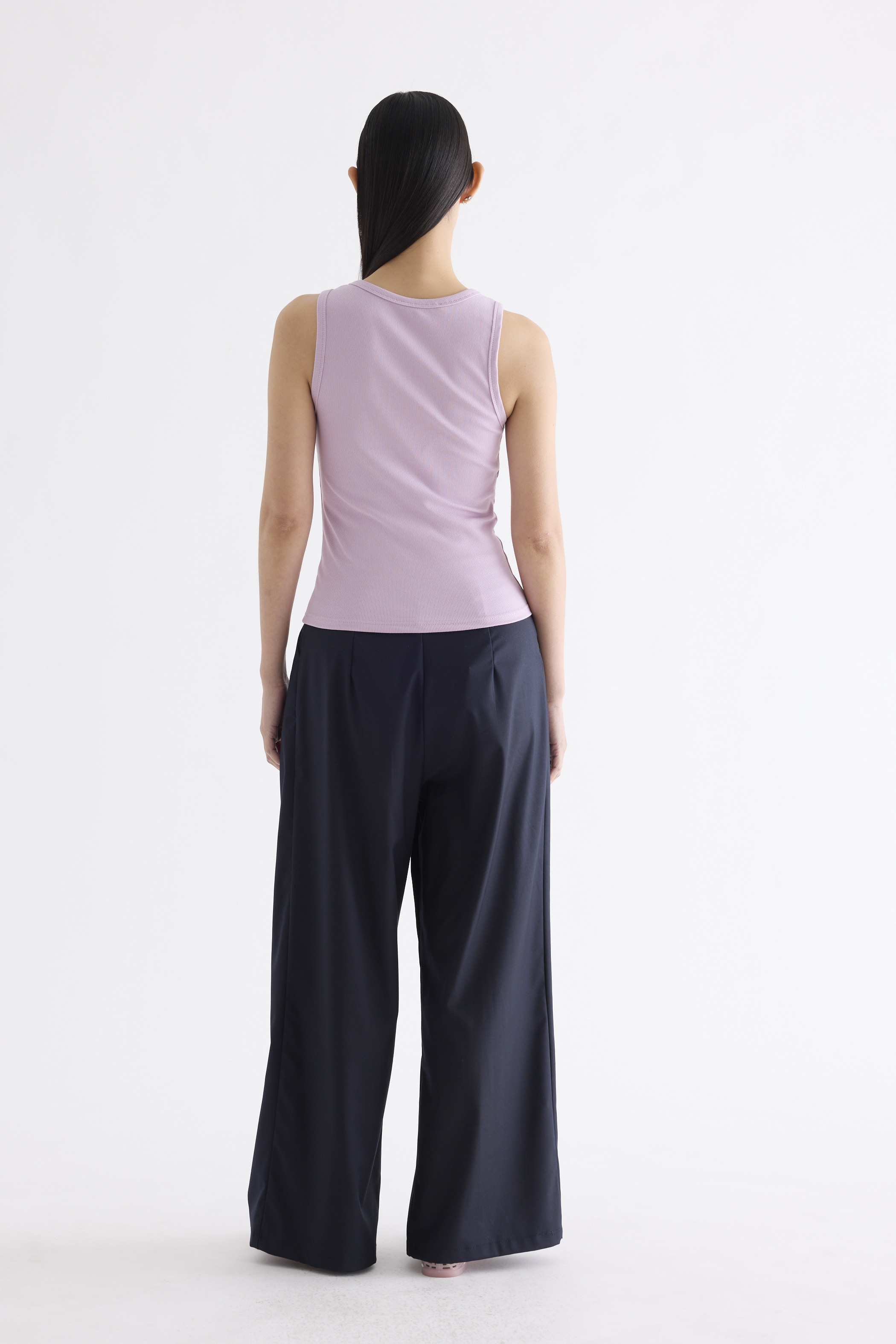 Milene Ribbed Half-Button Tank