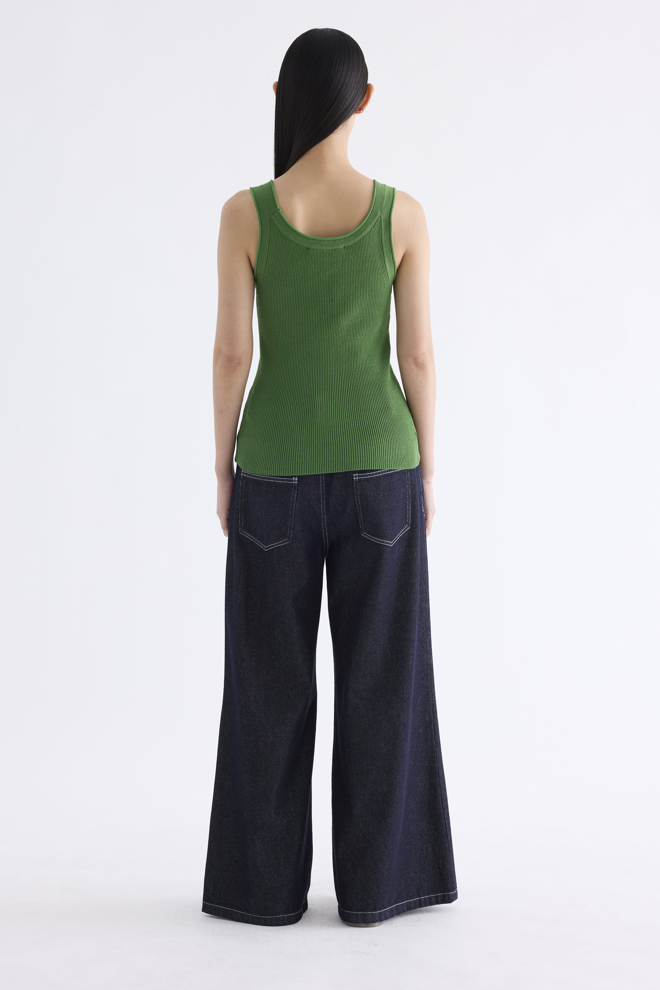 Kanery Scoop-Neck Rib Tank