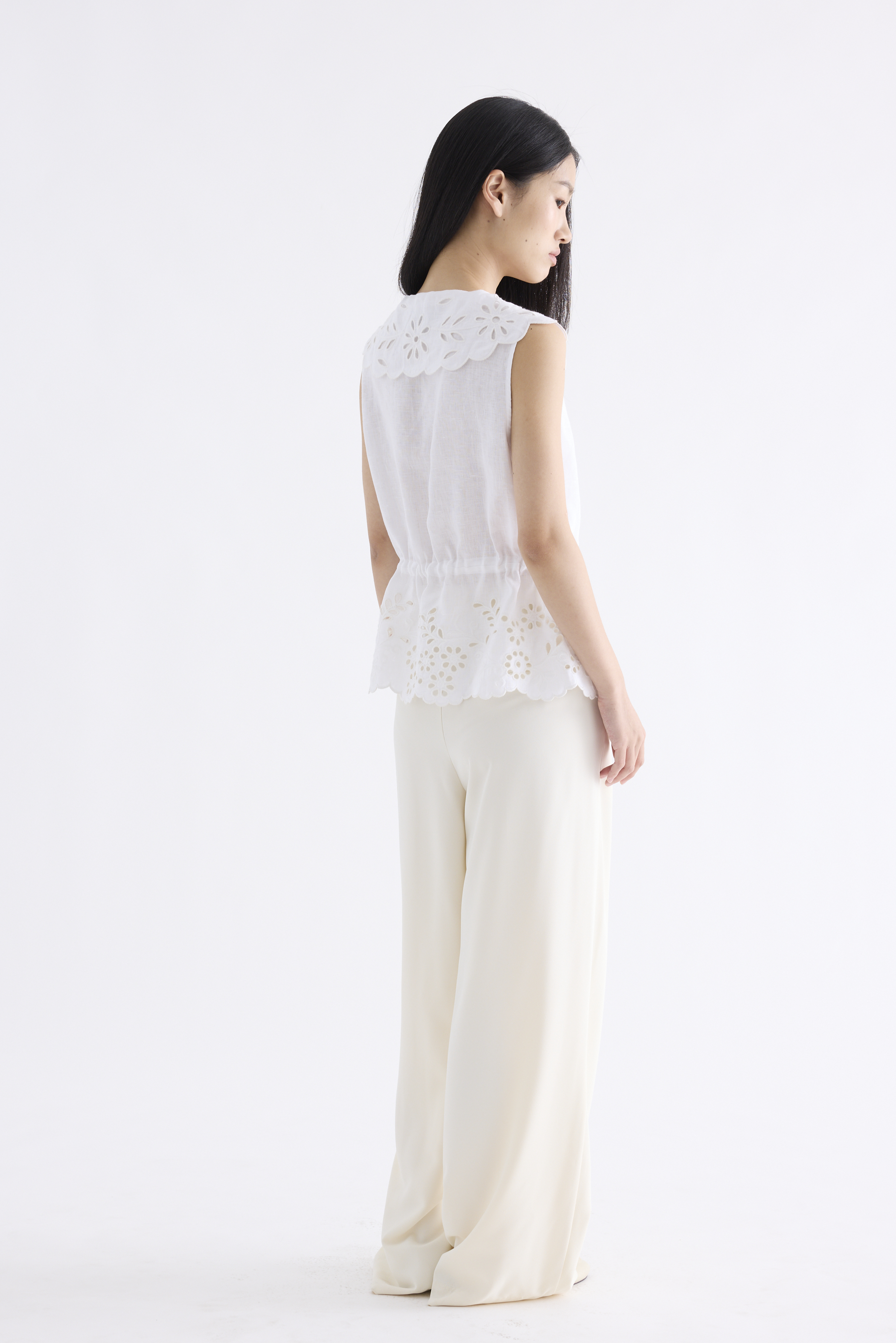 Zoe Lace Waist-Tie Top