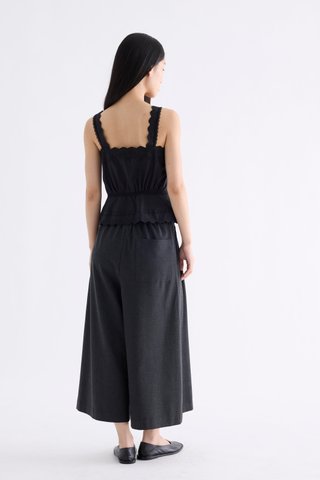 Elle Lace Button-Down Top