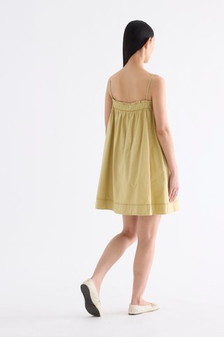 Amberlyn Pin Tuck Empire Dress