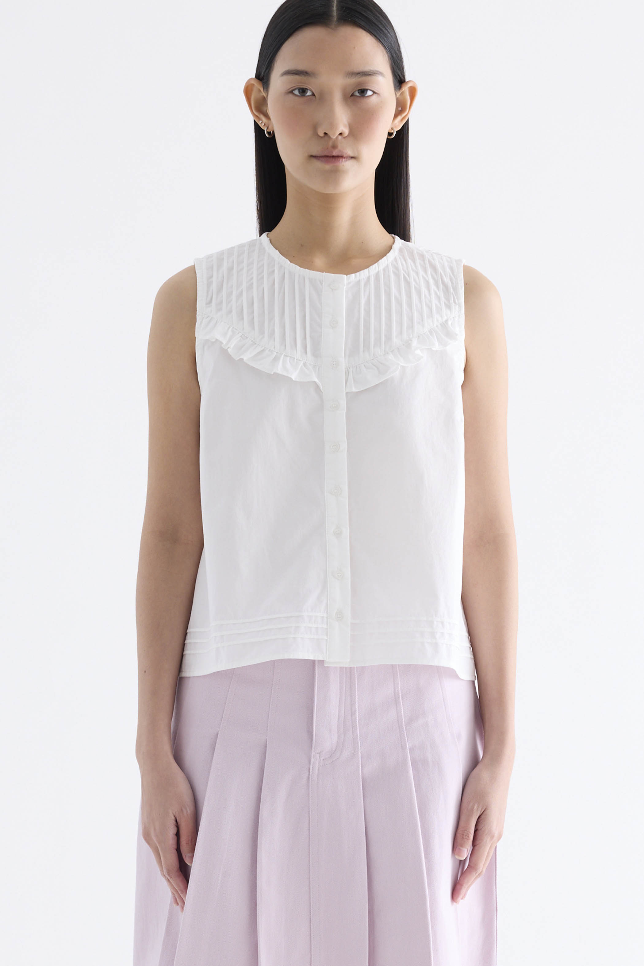 Freja Pintuck Yoke Top