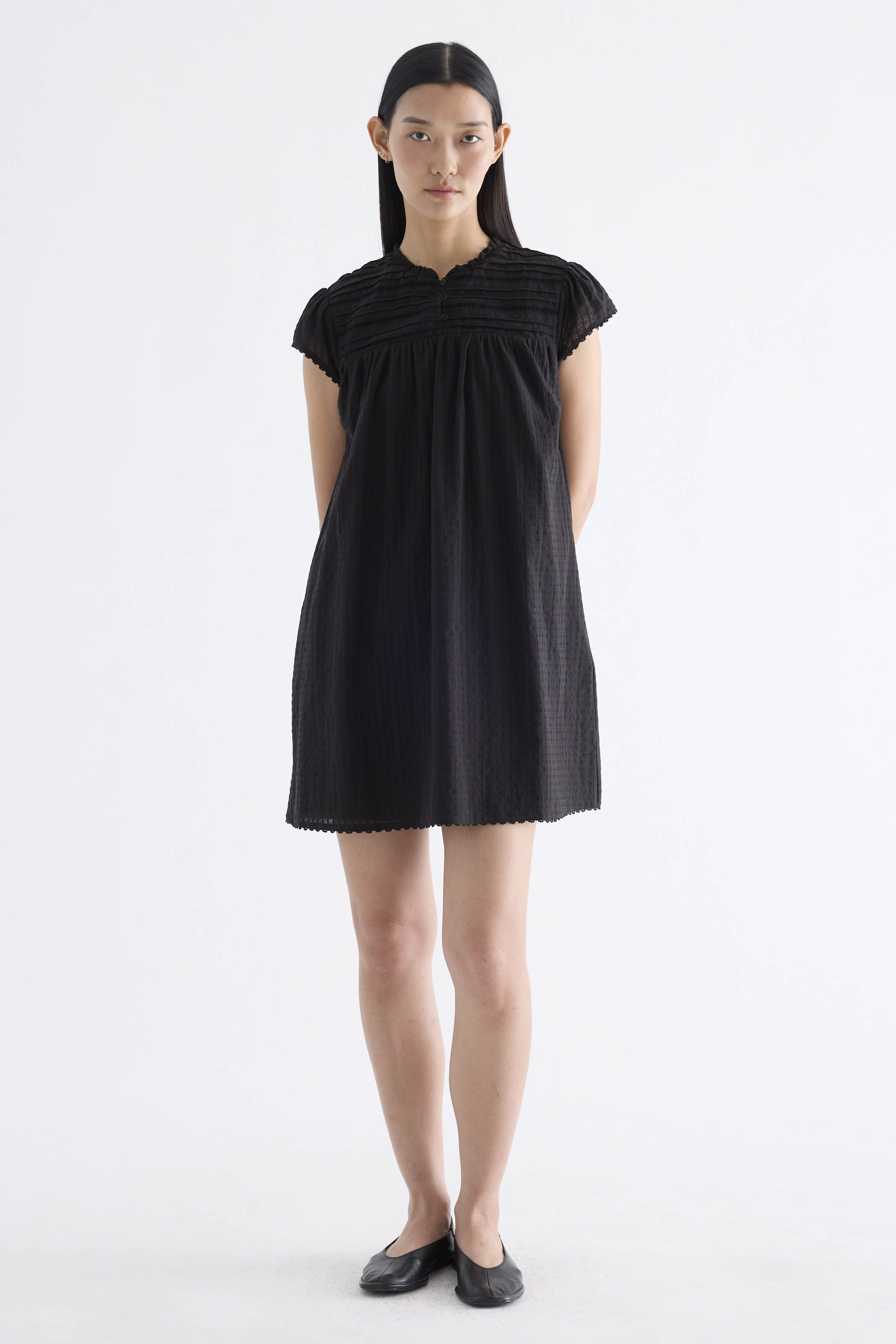 Jamela Half-Button Dress