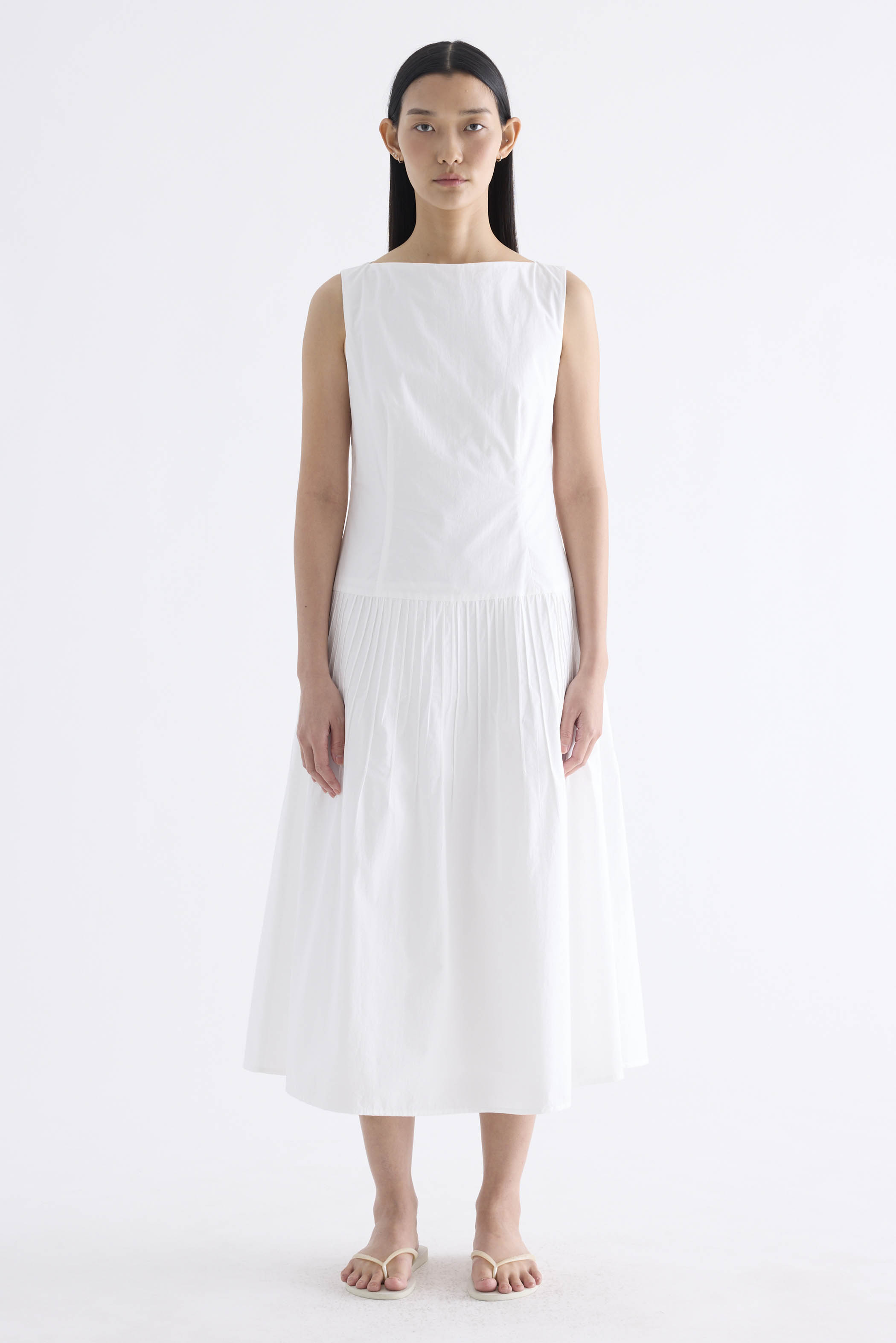 Geneviv Pleat Waist Dress