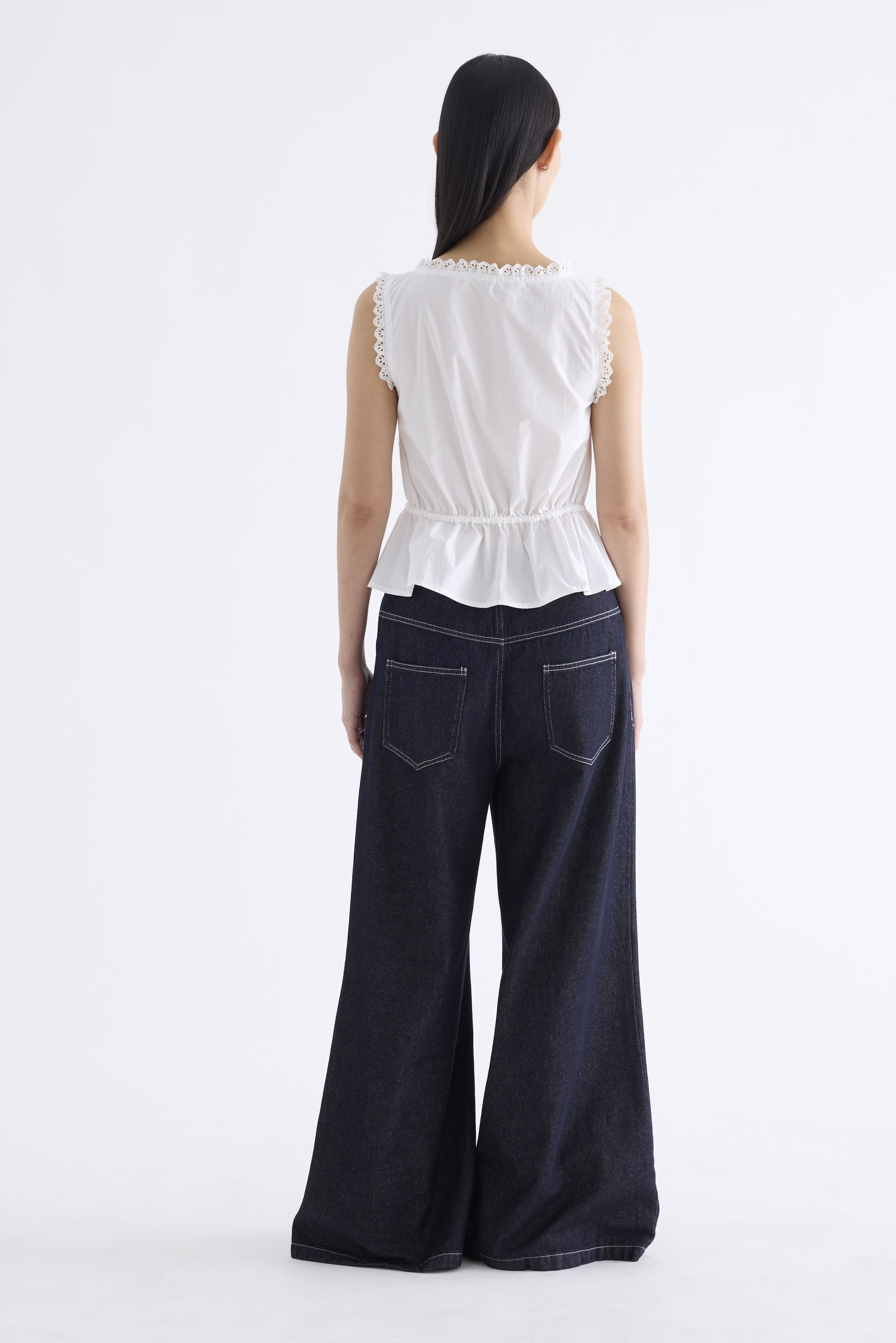 Leadow Lace-Trim Top