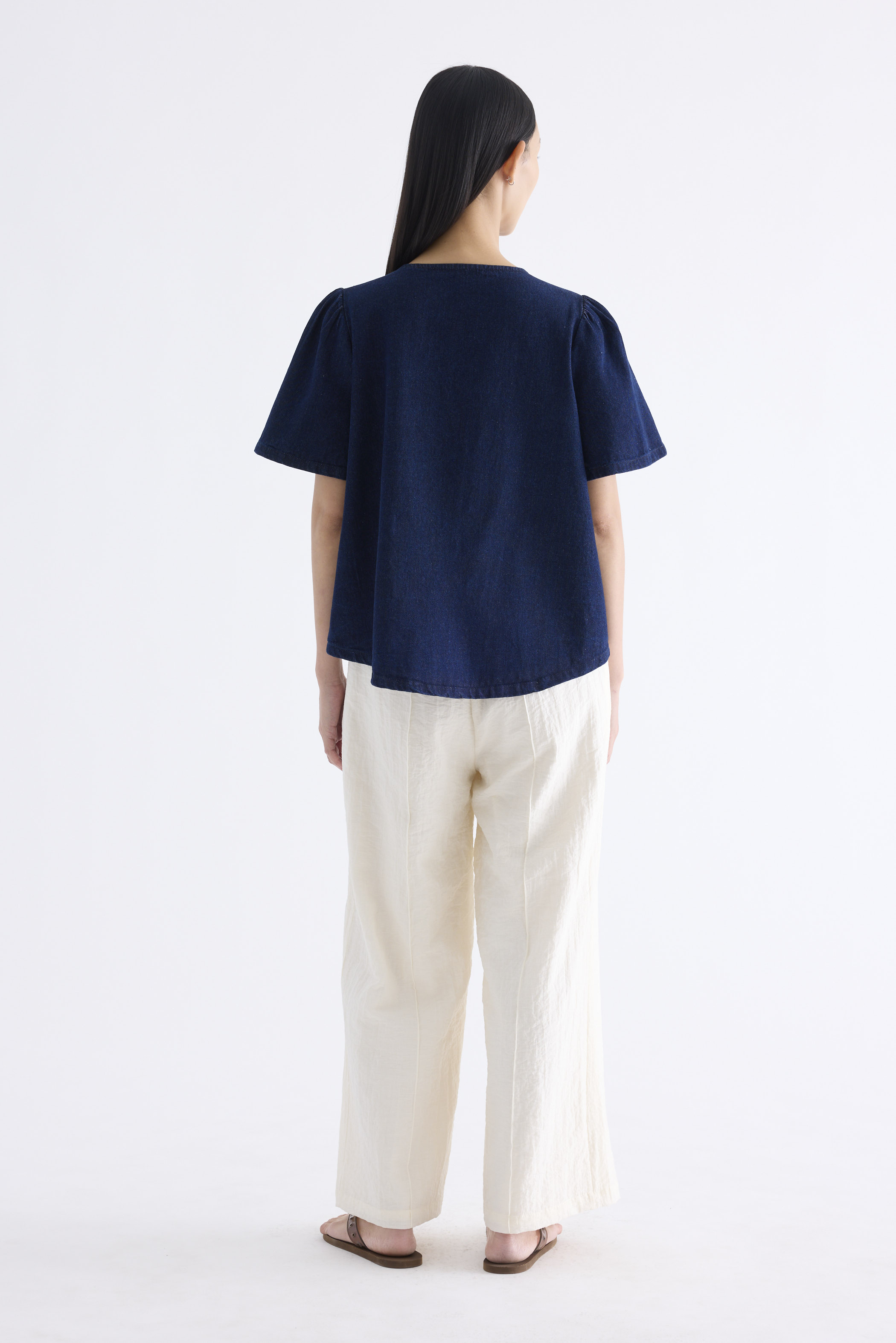 Selene Front-Tie Blouse