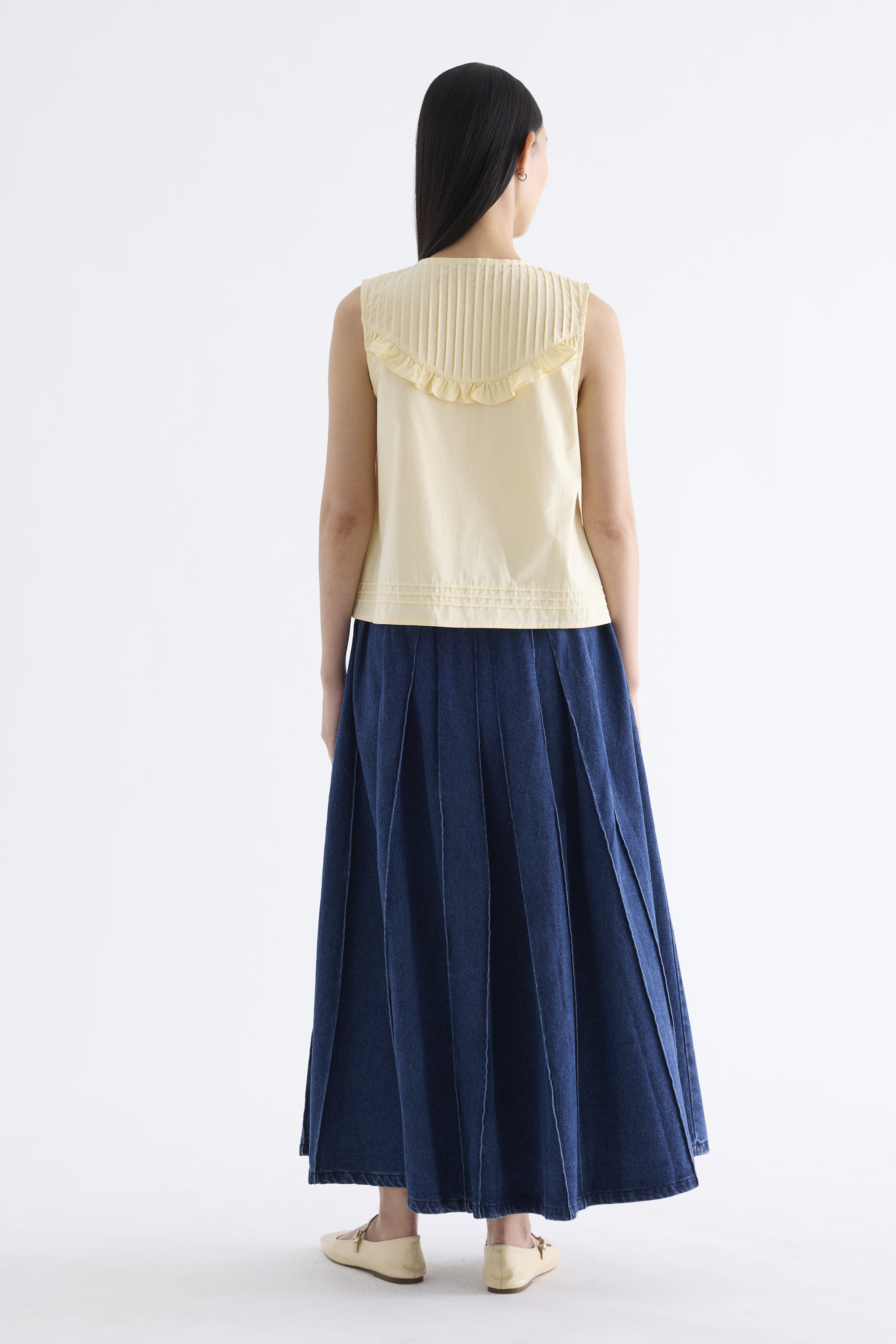 Freja Pintuck Yoke Top