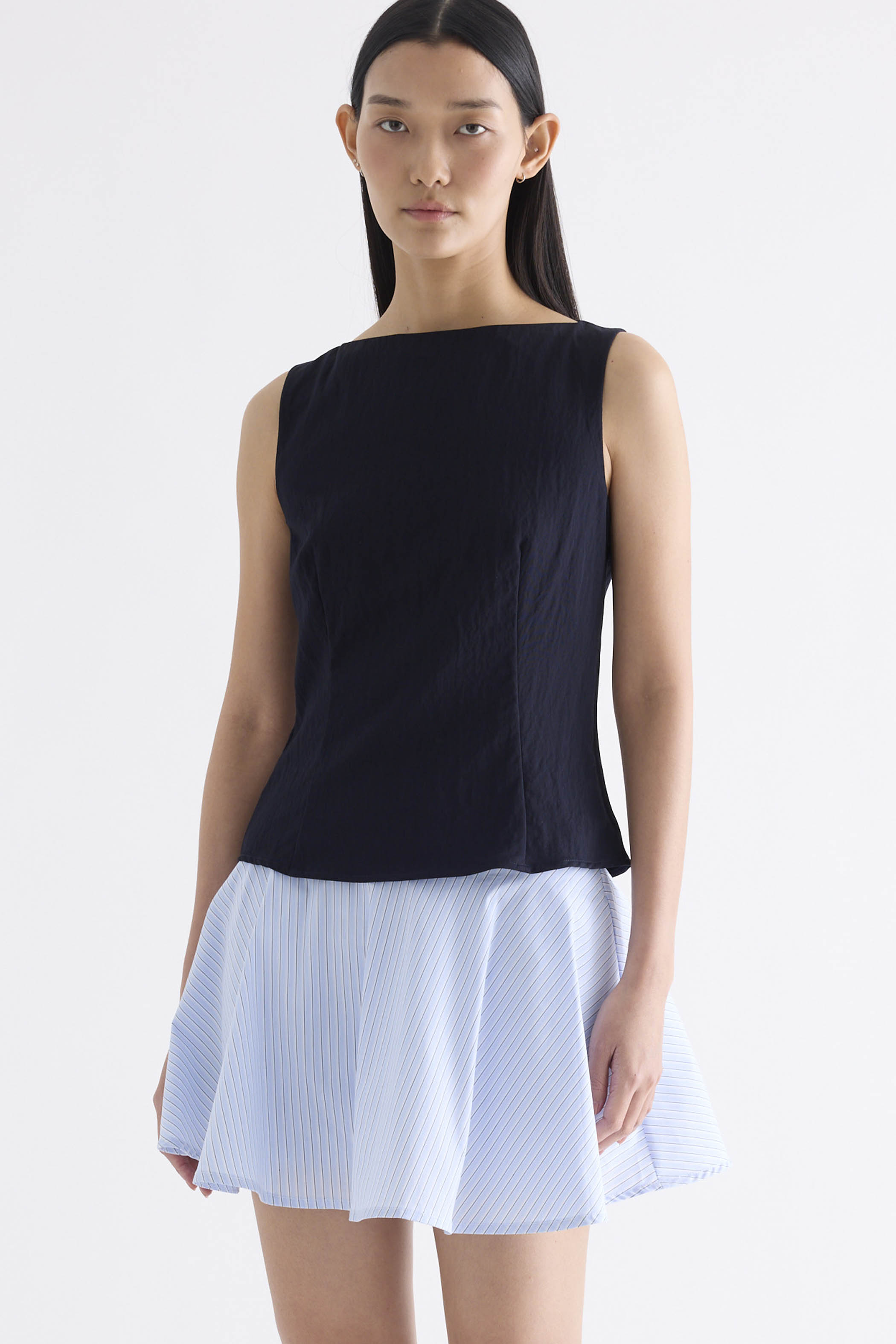 Adrina Boat-Neck Top