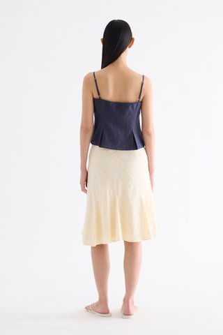 Marlotte Crochet-Trim Bustier Top