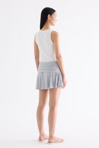 Delaney Mid-Rise Ruch Waist Mini Skorts