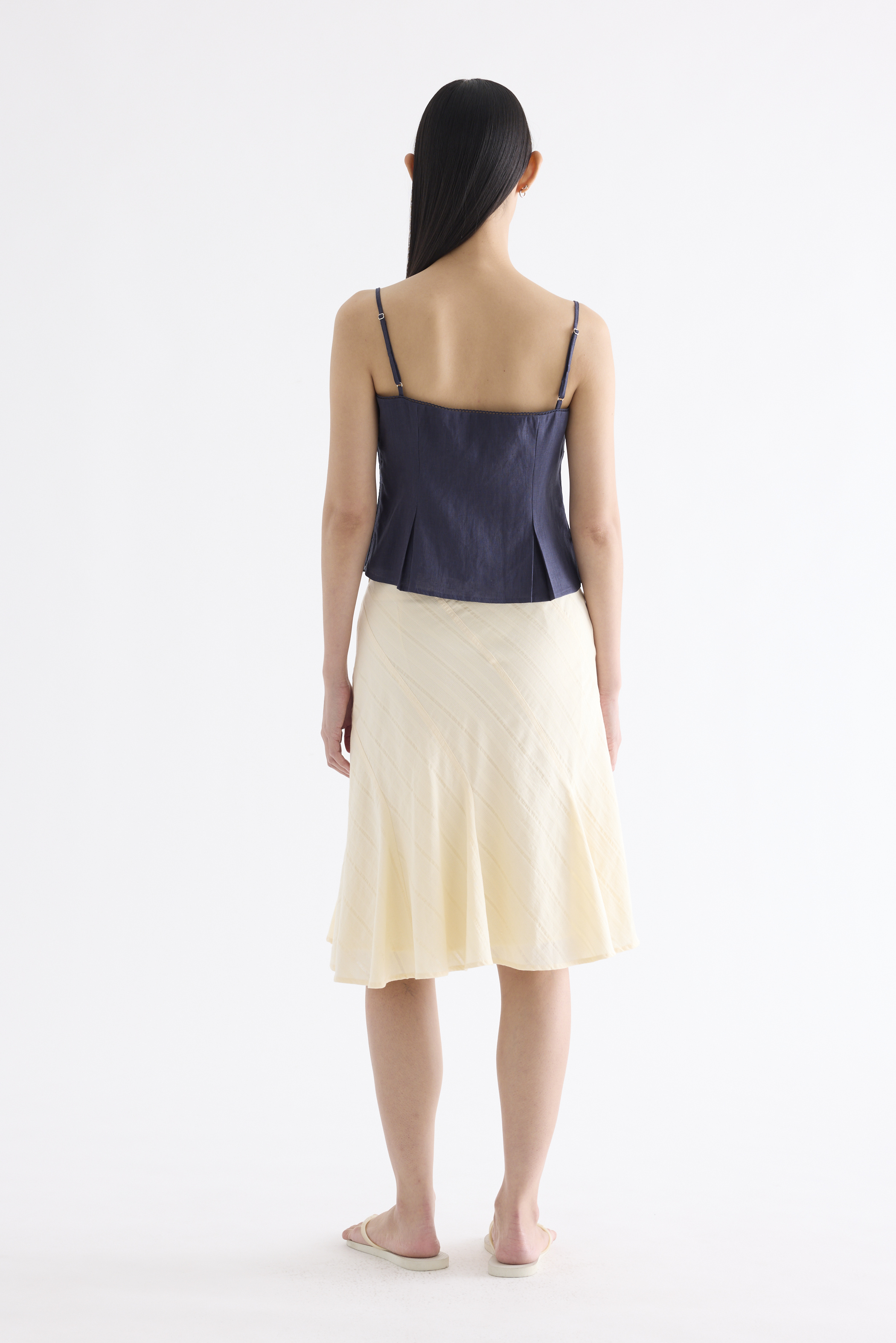 Marlotte Crochet-Trim Bustier Top