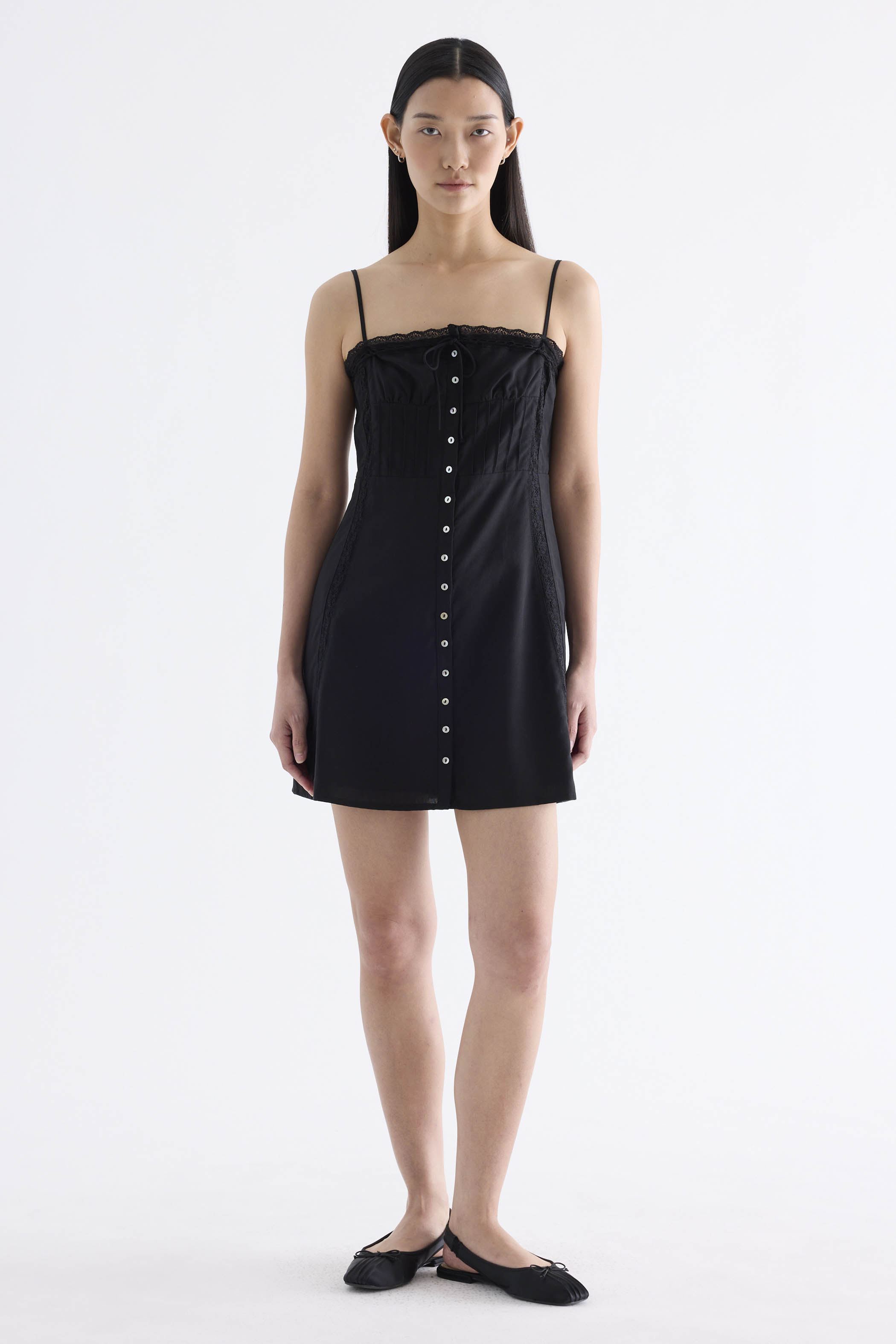 Quinelle Lace Trim Dress