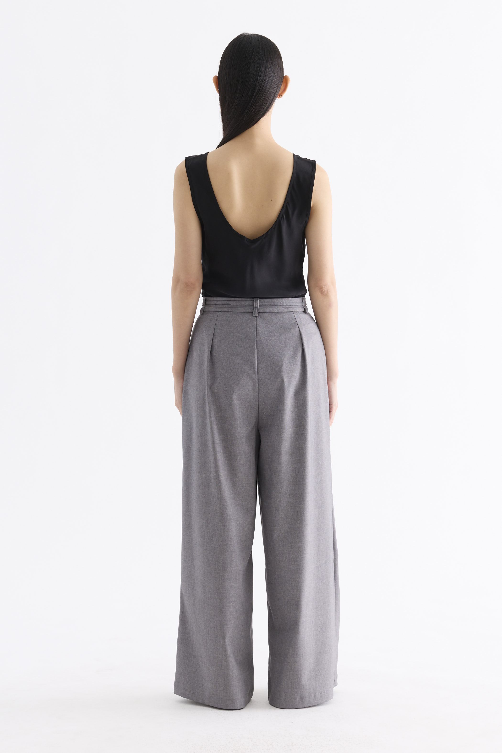 Sharelle High-Rise Pleat Pants