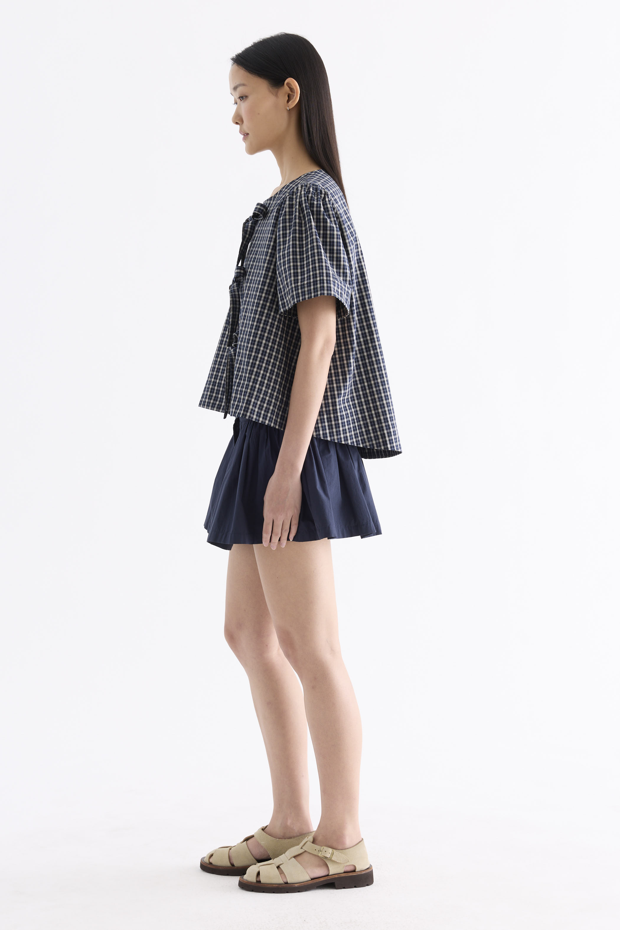 Selene Front-Tie Blouse