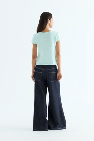 Kelyn Button-Down Knit Top