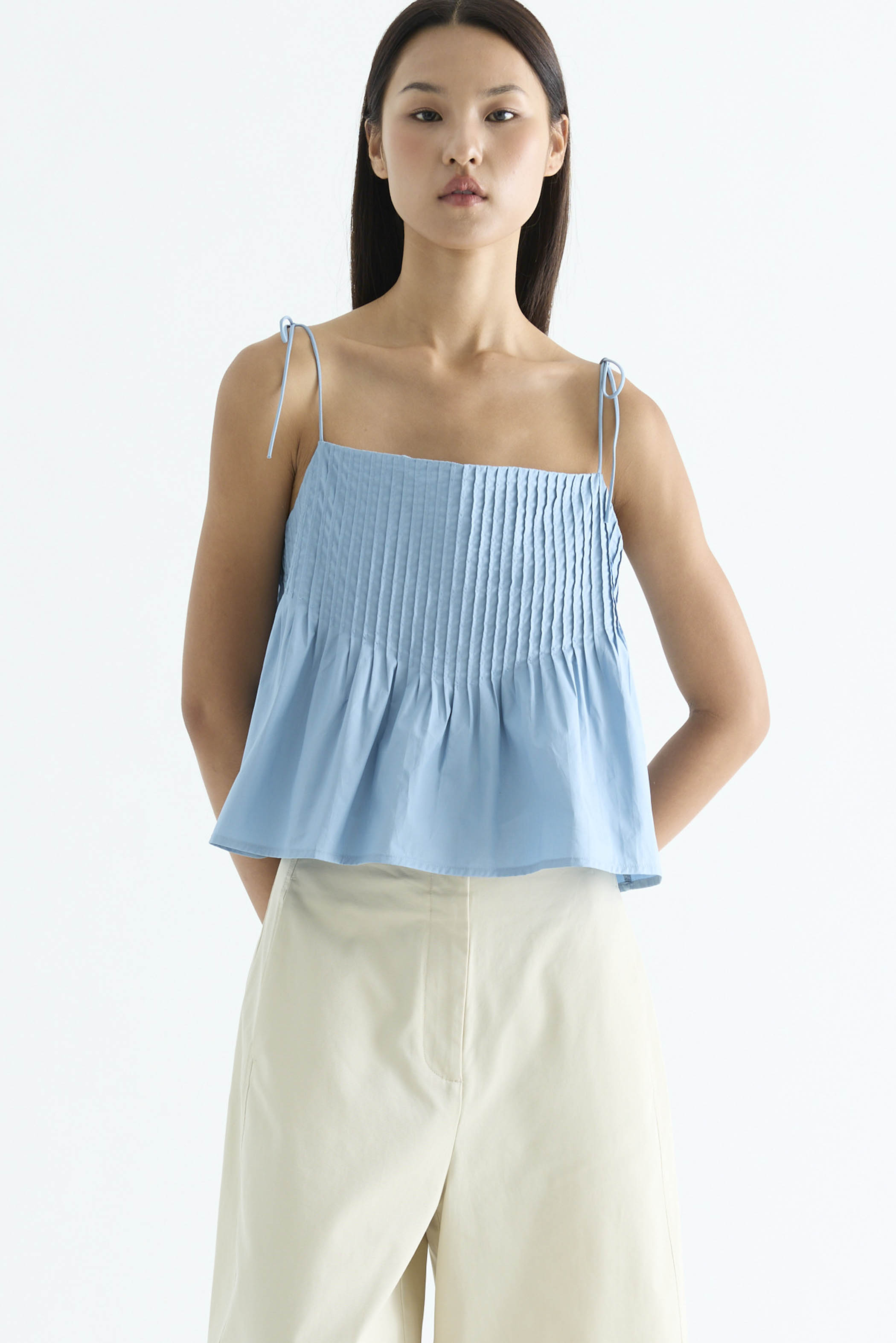 Brenelle Pin-tuck Top
