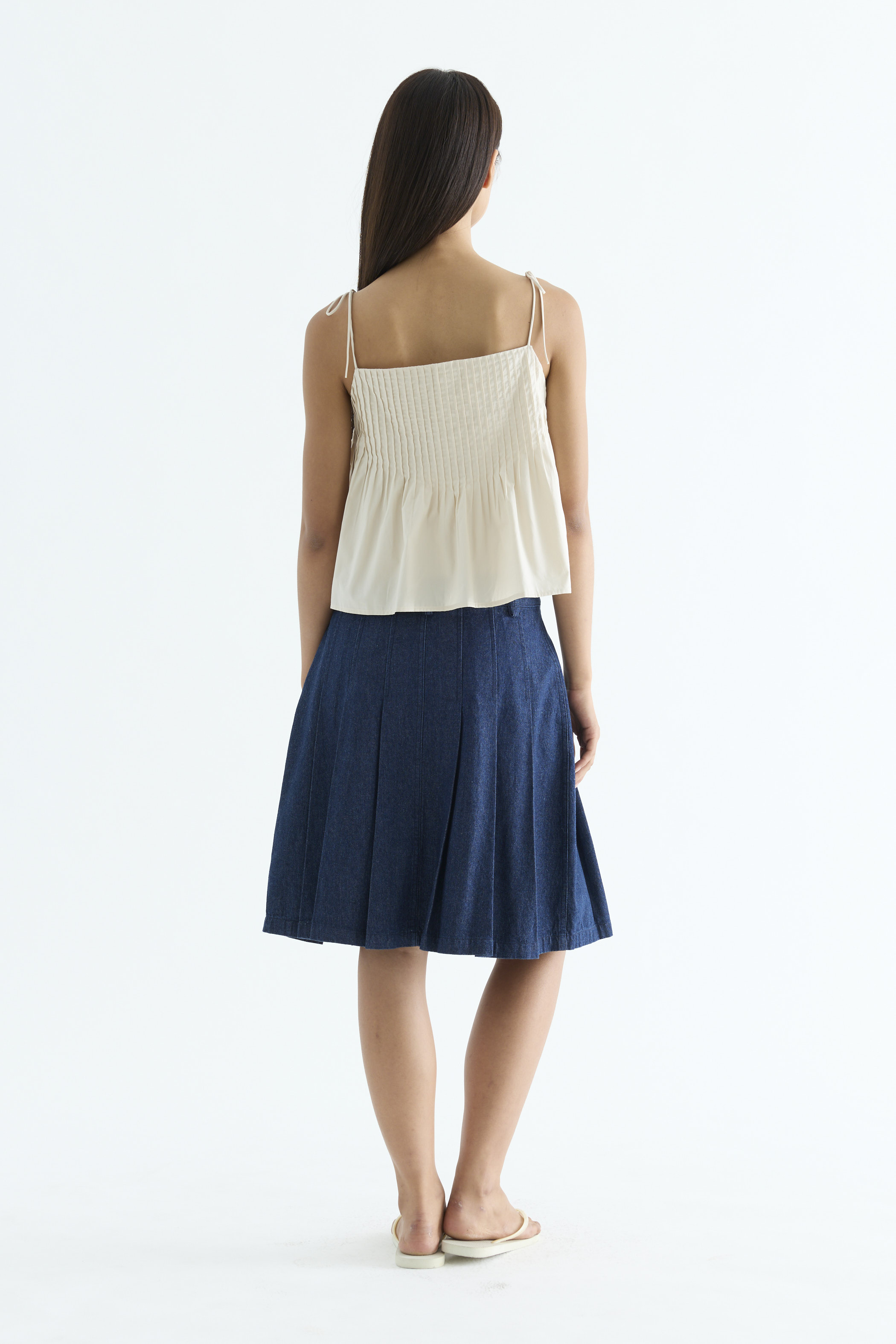 Brenelle Pin-tuck Top