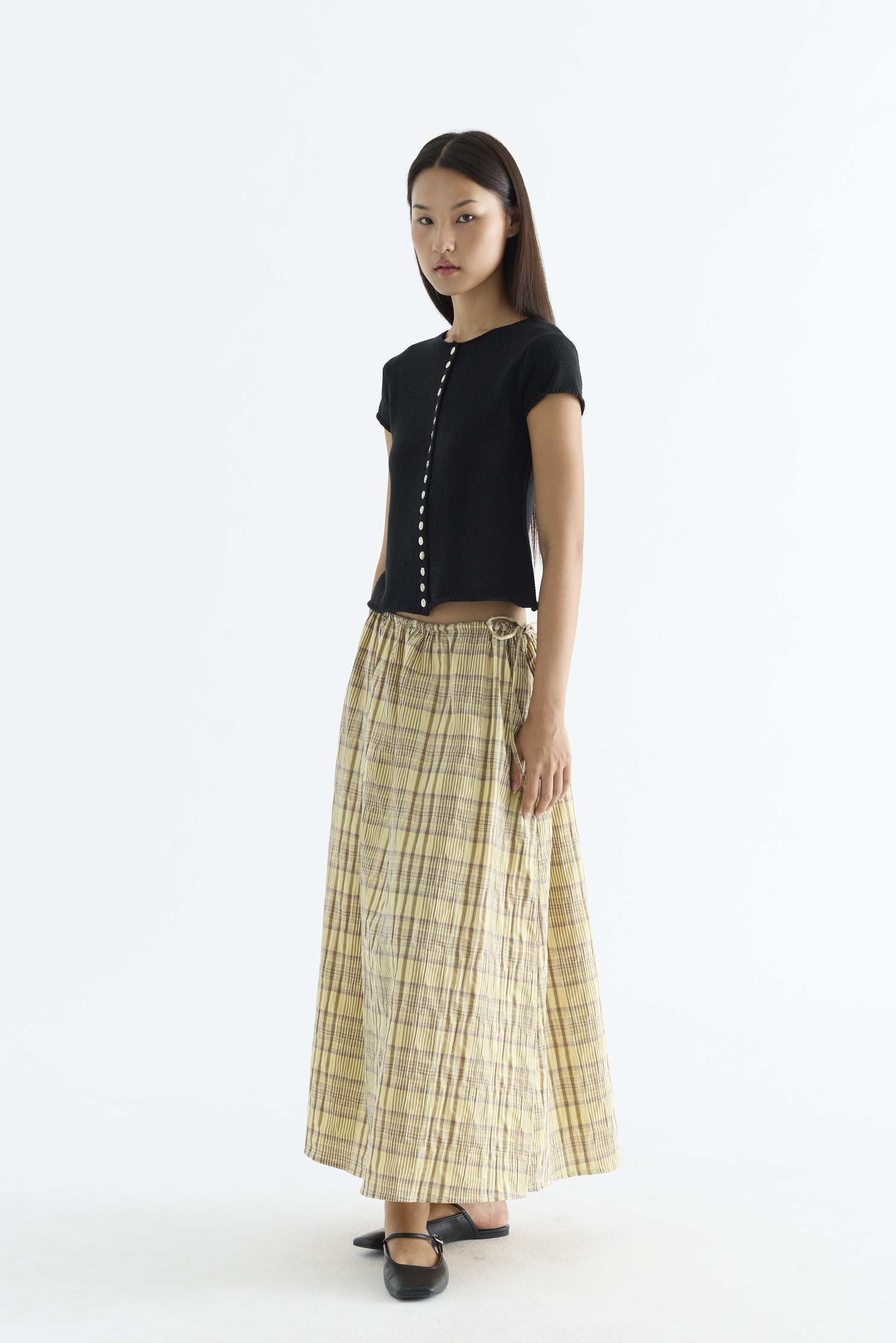 Kelyn Button-Down Knit Top