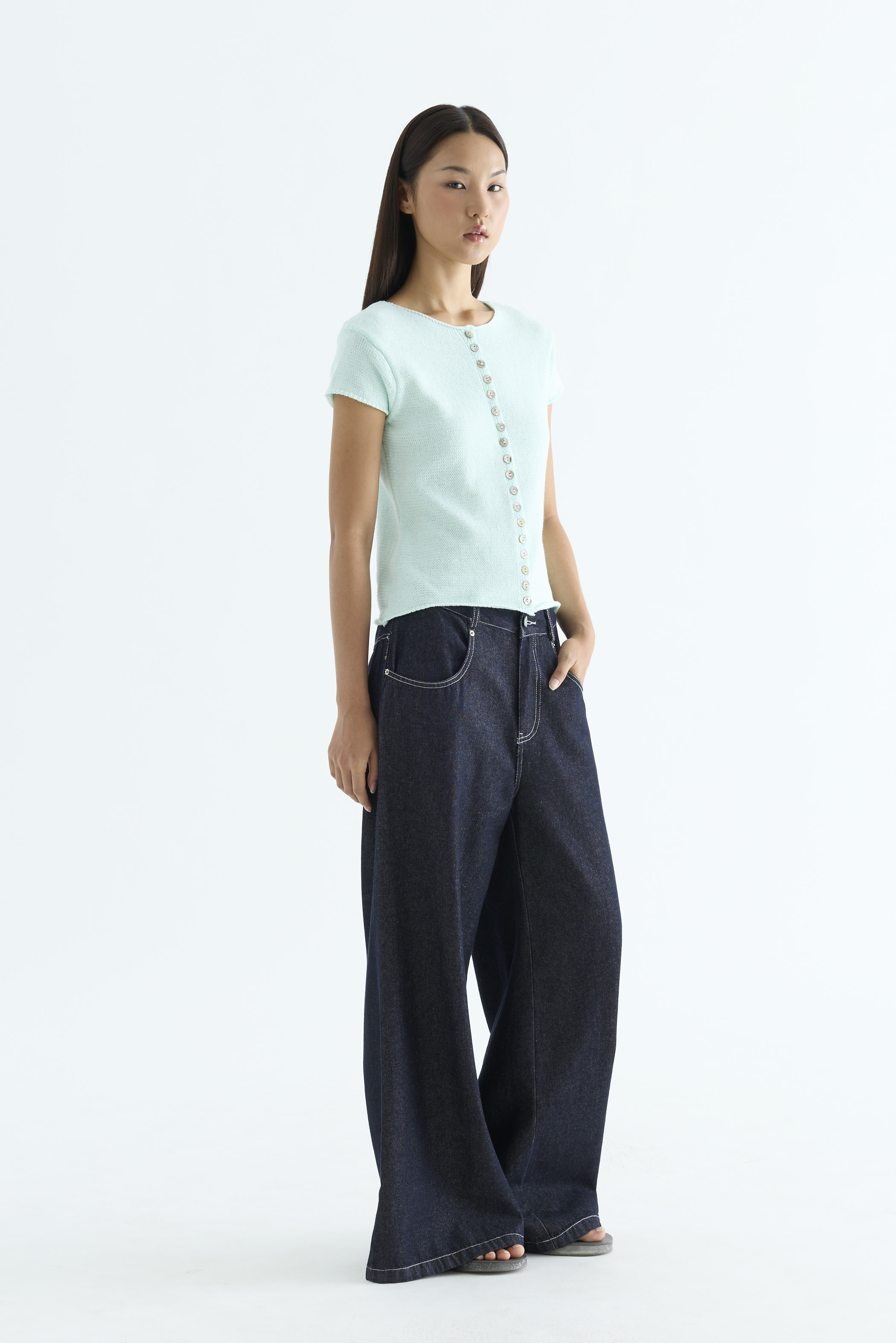 Frances Mid-Rise Wide Leg Jeans